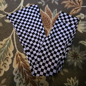 Checkered Flare Pants